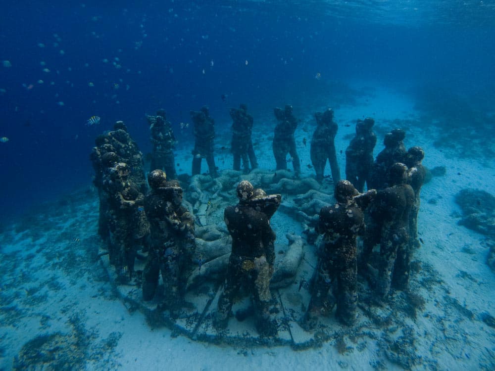 Unterwasser Statuen bei Gili Meno: Alle Tipps